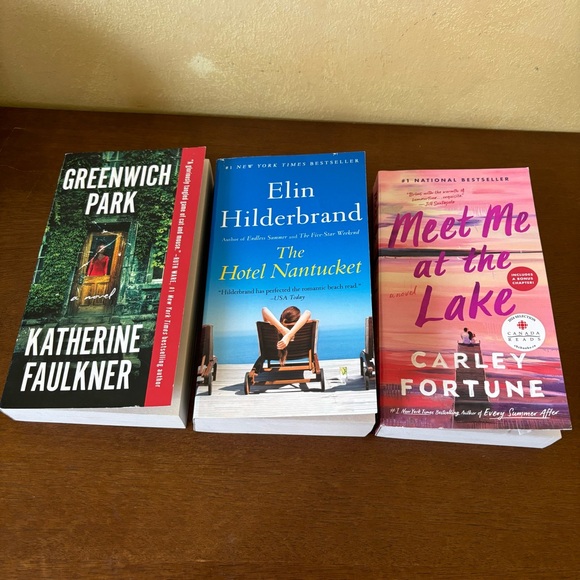 Other - Bundle of 3 Fiction - Greenwich Park, Hotel Nantucket, Meet Me at the Lake